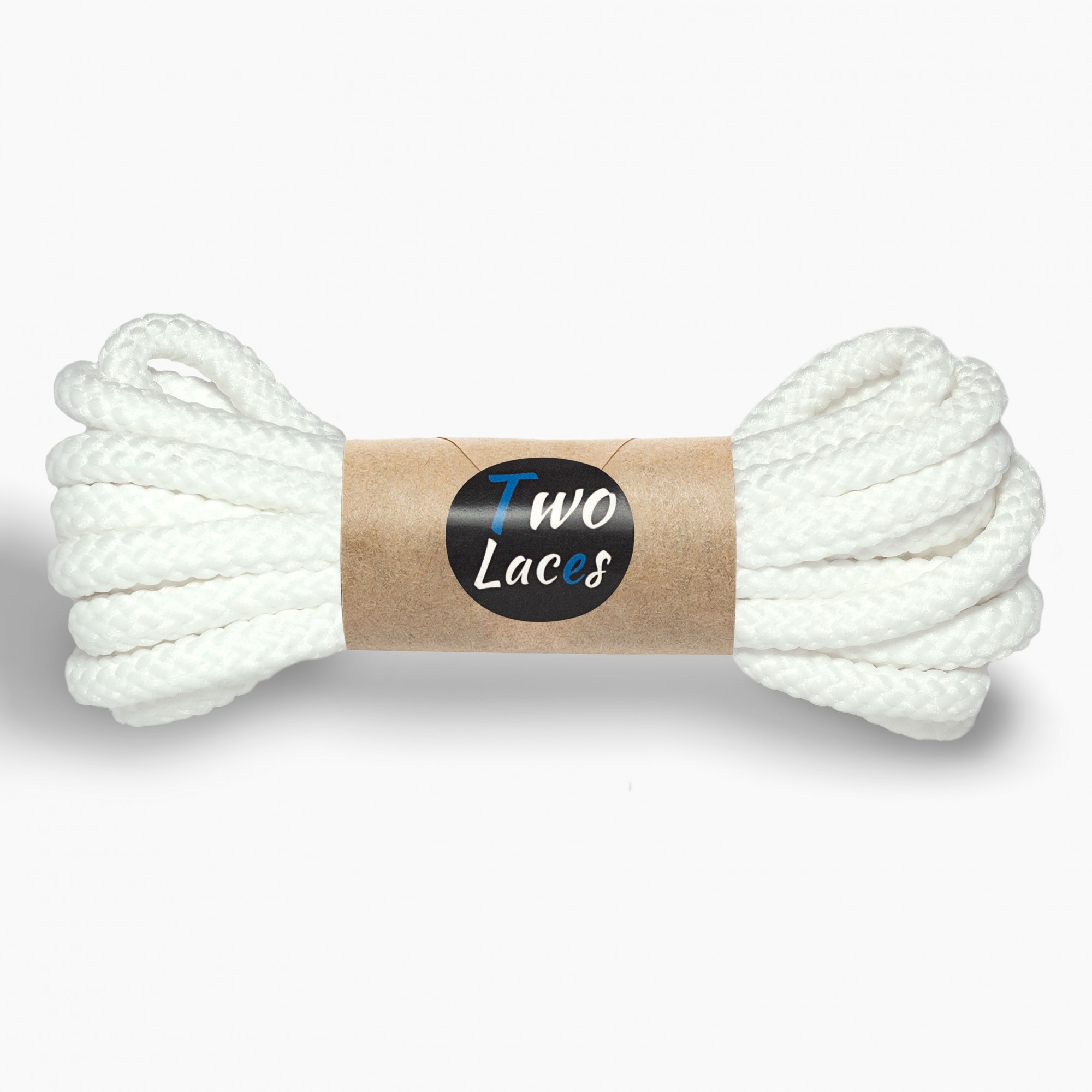 Шнурки для обуви Two Laces круглый 5 мм, длина 130 см, белый от ...