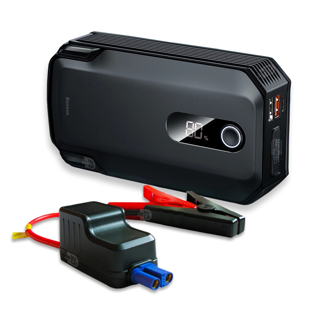 Бустер Пусковое устройство для автомобиля, портативное Baseus MAX 2000A /  20 000 mah (Jump Starter 2000A) с функцией павербанка – отзывы покупателей  | ROZETKA