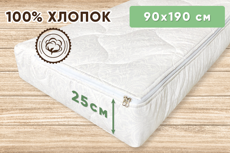 

Чехол защитный на матрас Point Art Classic на молнии 90х190х25 см