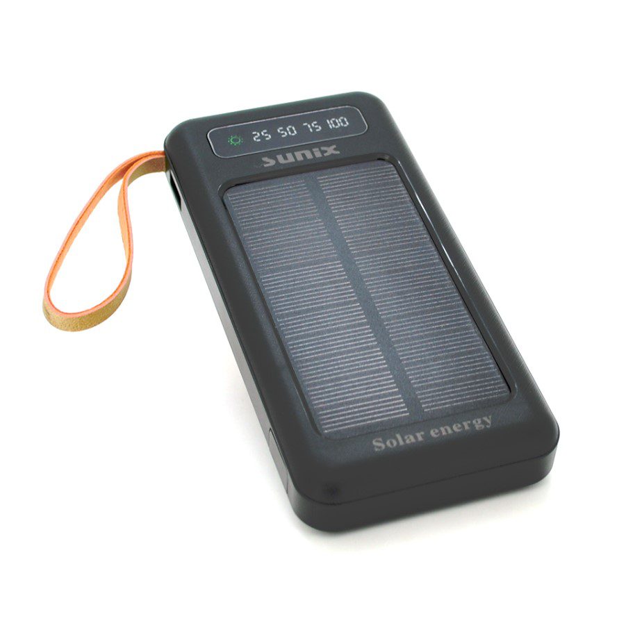 Портативная зарядка на солнечных батареях Powerbank Solar SUNIX PB43 ...