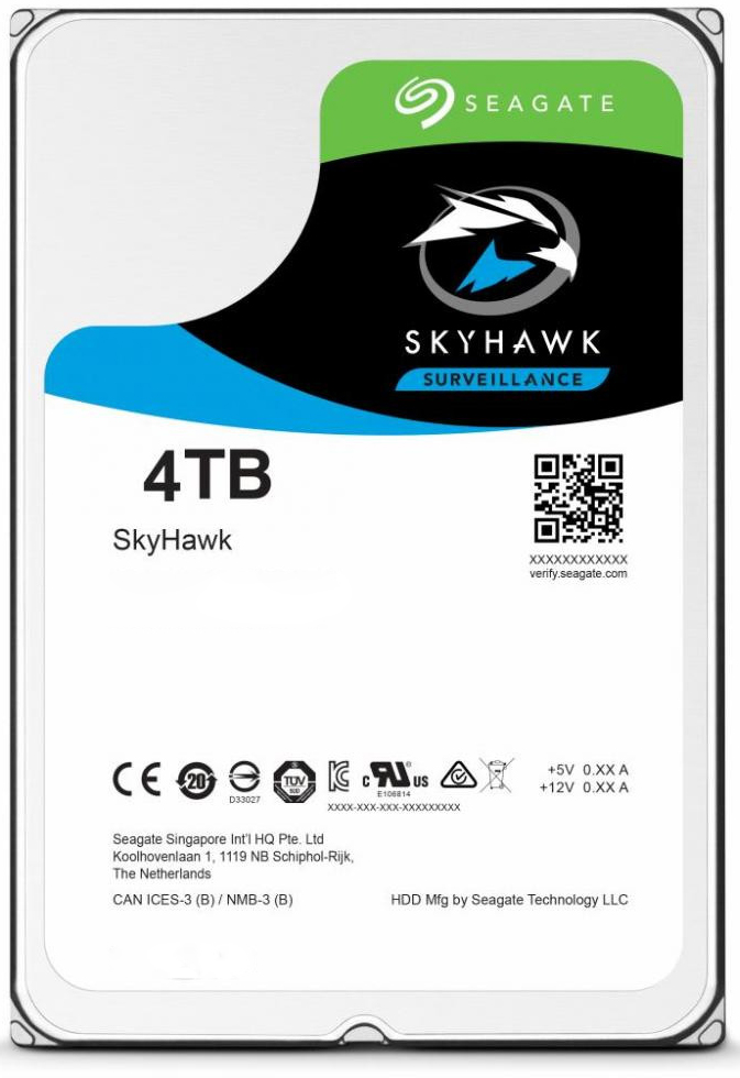 Жесткий диск Seagate SkyHawk HDD 4TB 5400rpm 256MB ST4000VX013 3.5 ...