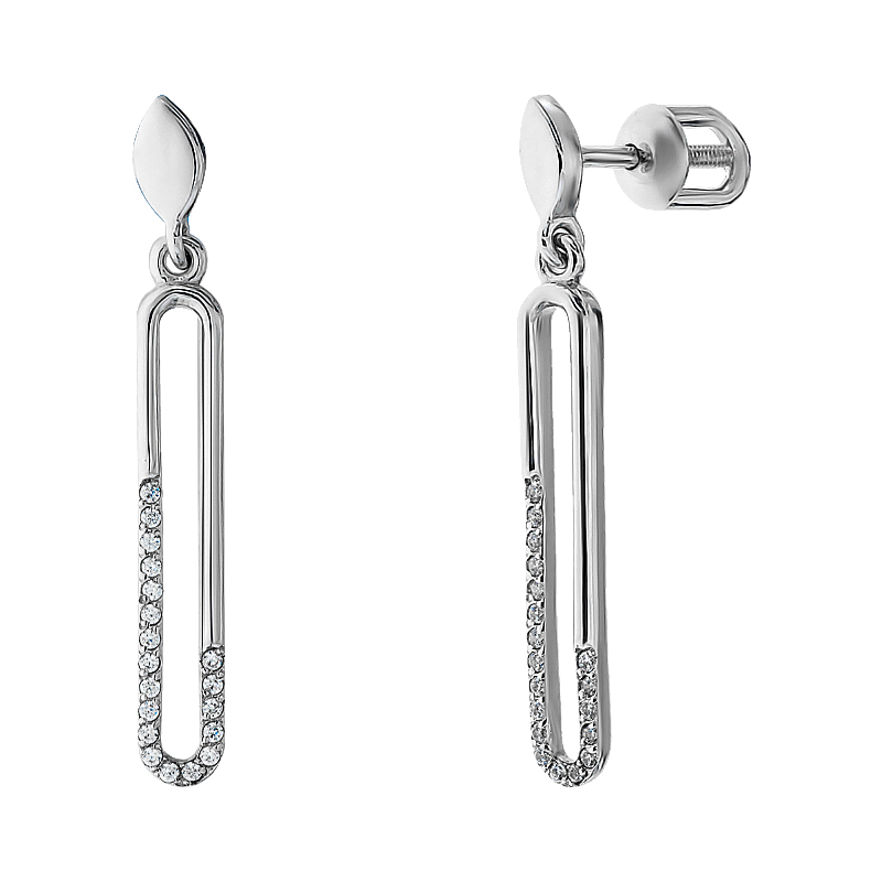 

Серьги-подвески Diamant С2209с