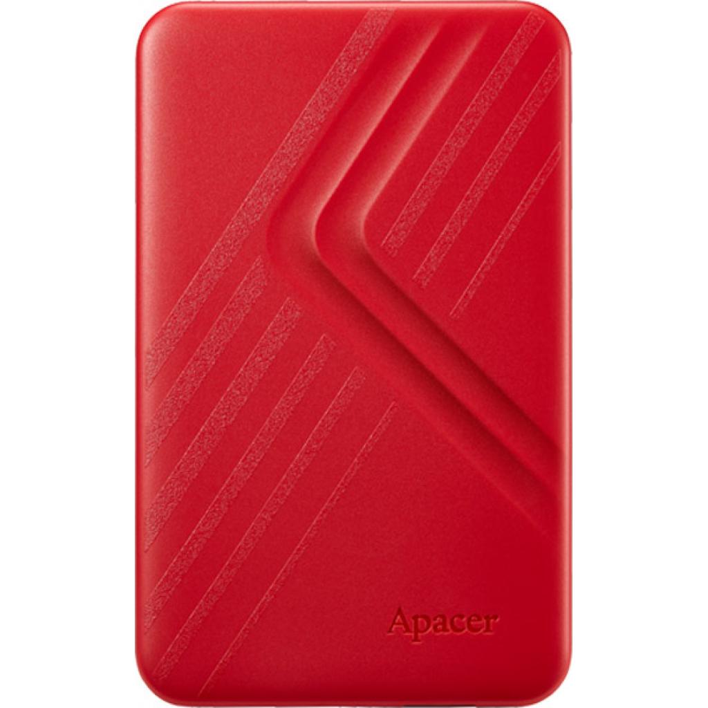 

Жорсткий диск зовнішній Apacer USB 3.2 Gen1 AC236 1TB 2,5" Червоний (AP1TBAC236R-1)