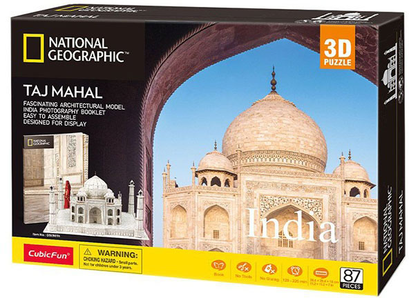 

Трехмерная головоломка-конструктор CubicFun National Geographic Тадж Махал (DS0981h) (6944588209810)
