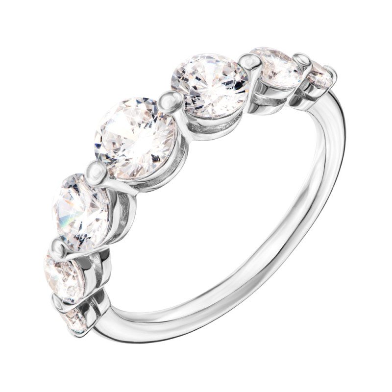 

Серебряное кольцо с фианитами 000134289 17.5 размера