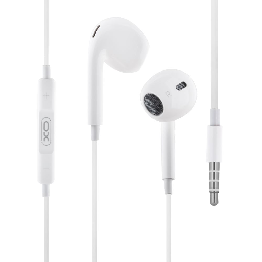 Проводные наушники 3.5mm XO EP43 вкладыши с микрофоном 1.2m White ...