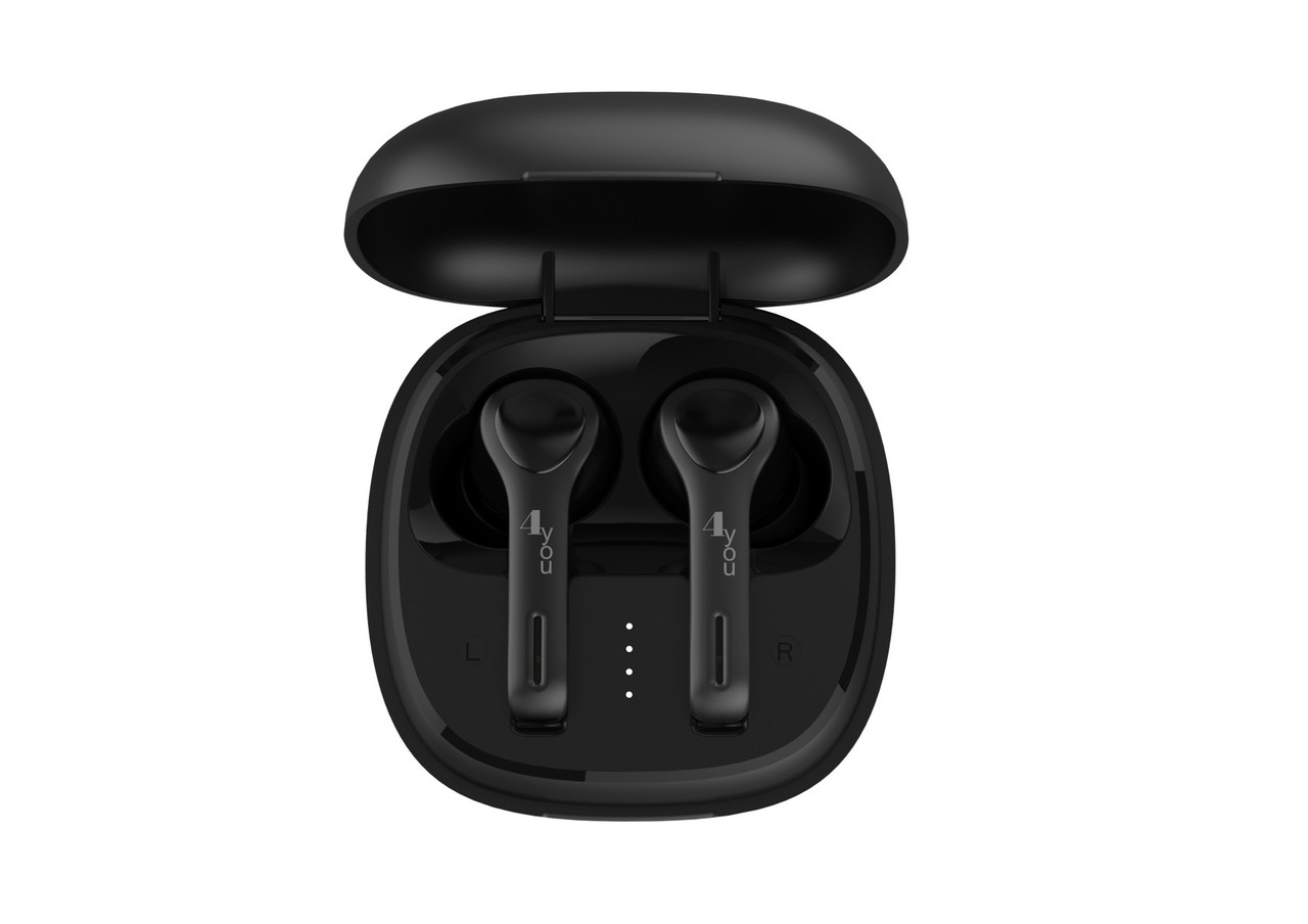 Беспроводные Bluetooth наушники 4you SPIRIT Black (IPX5, v5.0 TWS ...