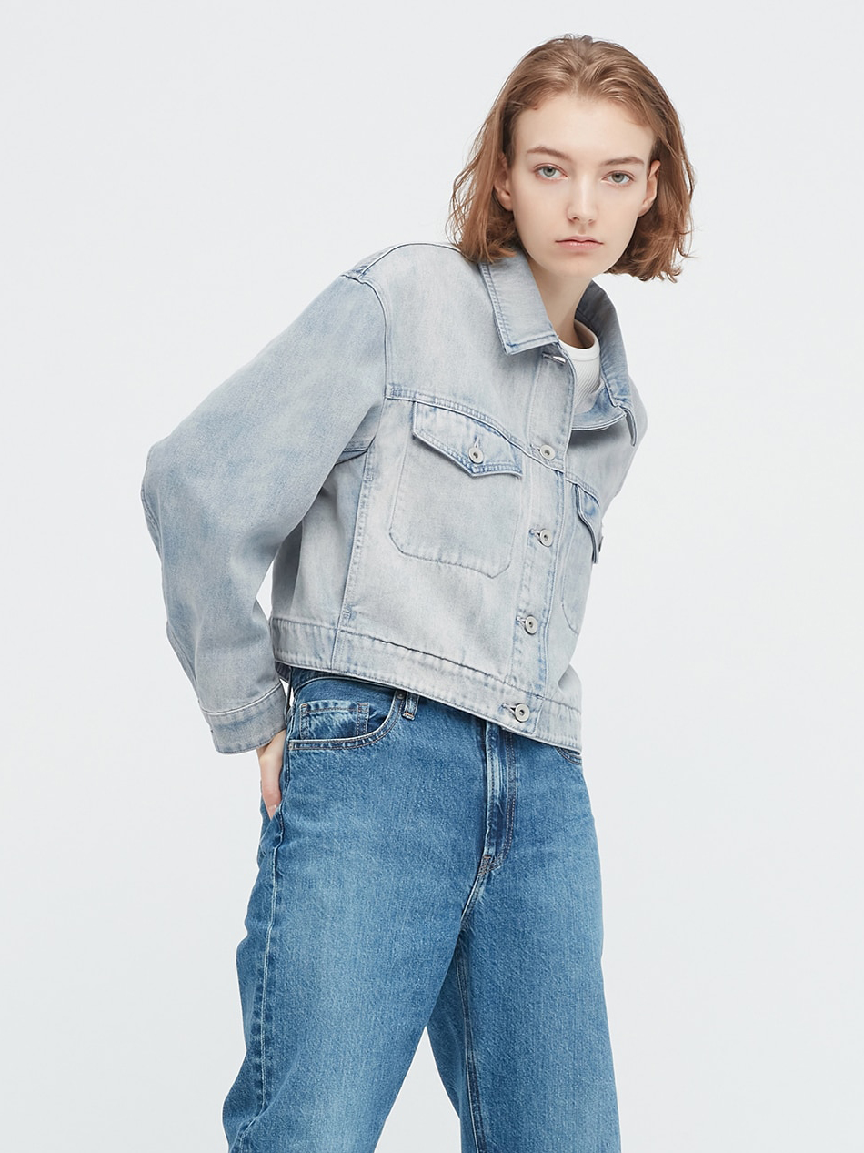 Джинсовая куртка Uniqlo 24634181 XXL Синяя (1159767780) – низкие цены ...