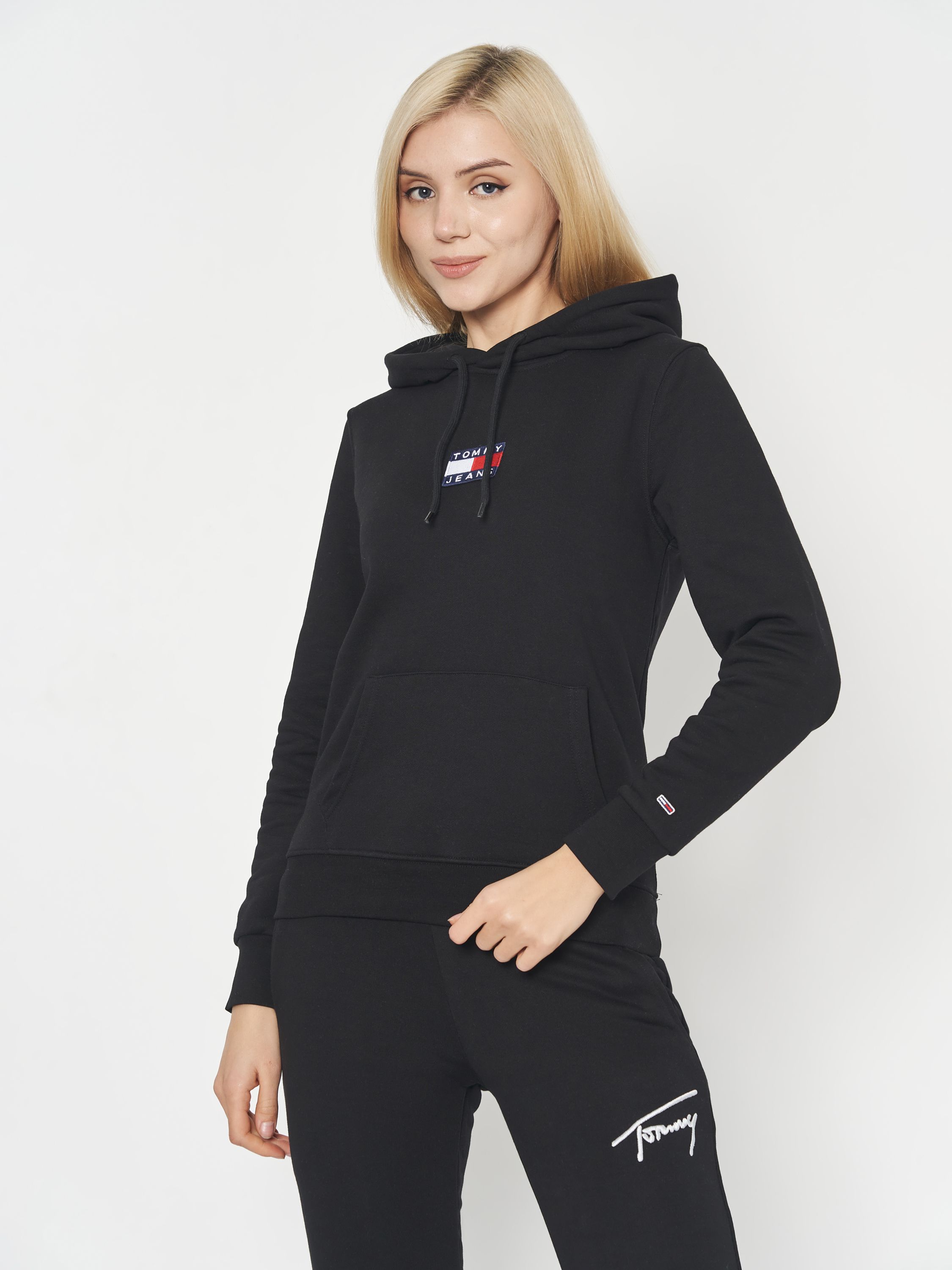 Акція на Худі жіноче Tommy Hilfiger 10956.1 XL (48) Чорне від Rozetka