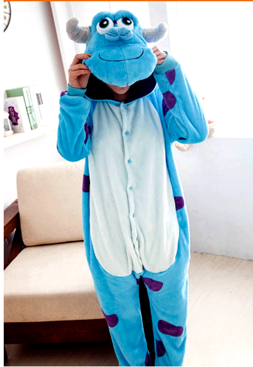 

Пижама Kигуруми для детей (комбинезон) Монстр Салливан на рост 130см Kigurumi Dongwushuiyi 2956