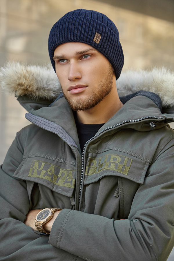 

Мужская шапка «Лютер» Braxton 25145007 56-59 см джинсовый 5035