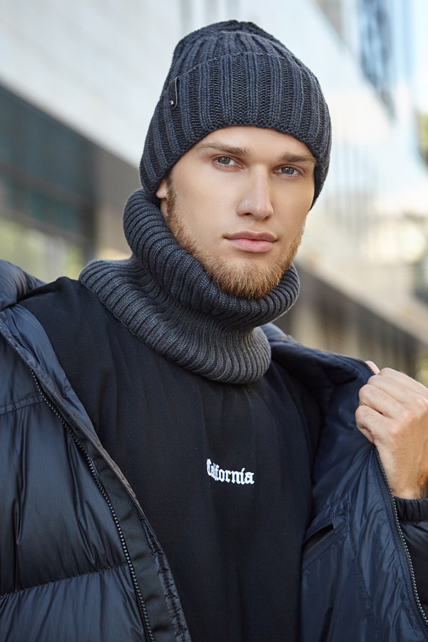 

Мужской комплект «Пейтон» Braxton 56-59 см графит 4733-4927-7