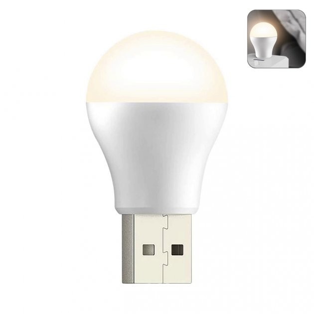 USB LED Лампочка фонарик для повербанк лампа для аварийное освещение ...