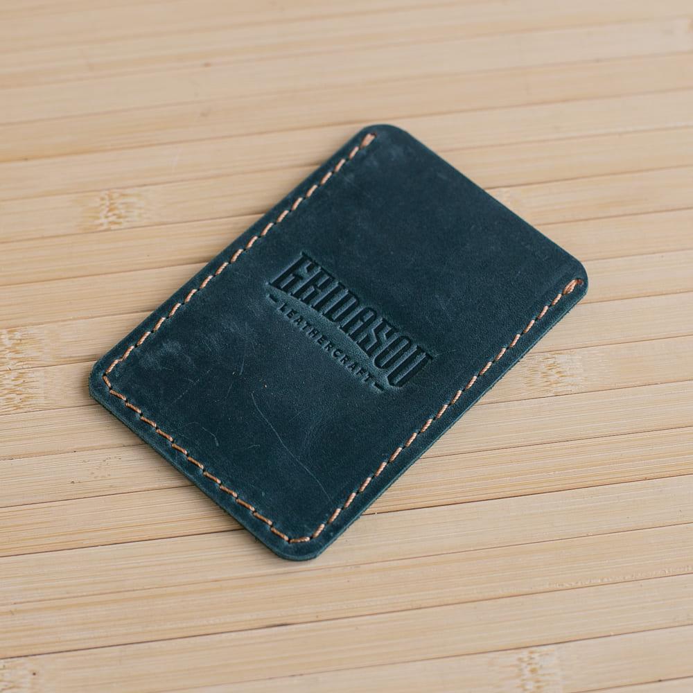 

Кардхолдер из натуральной кожи Uno зеленый