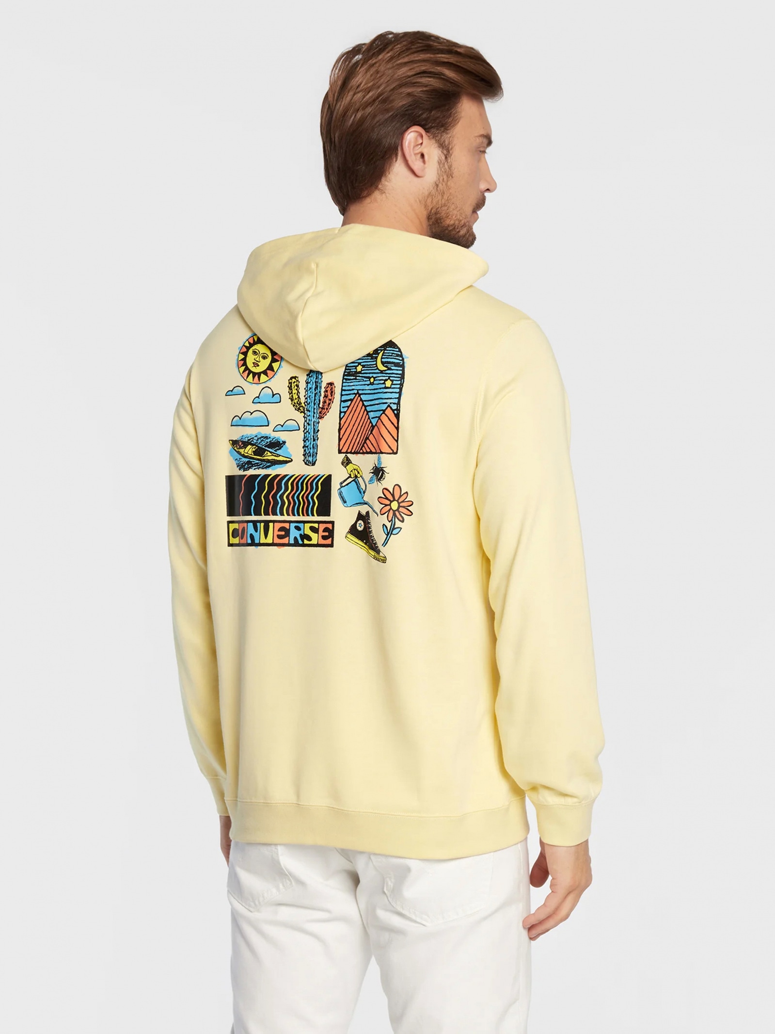 Converse yellow sales hoodie