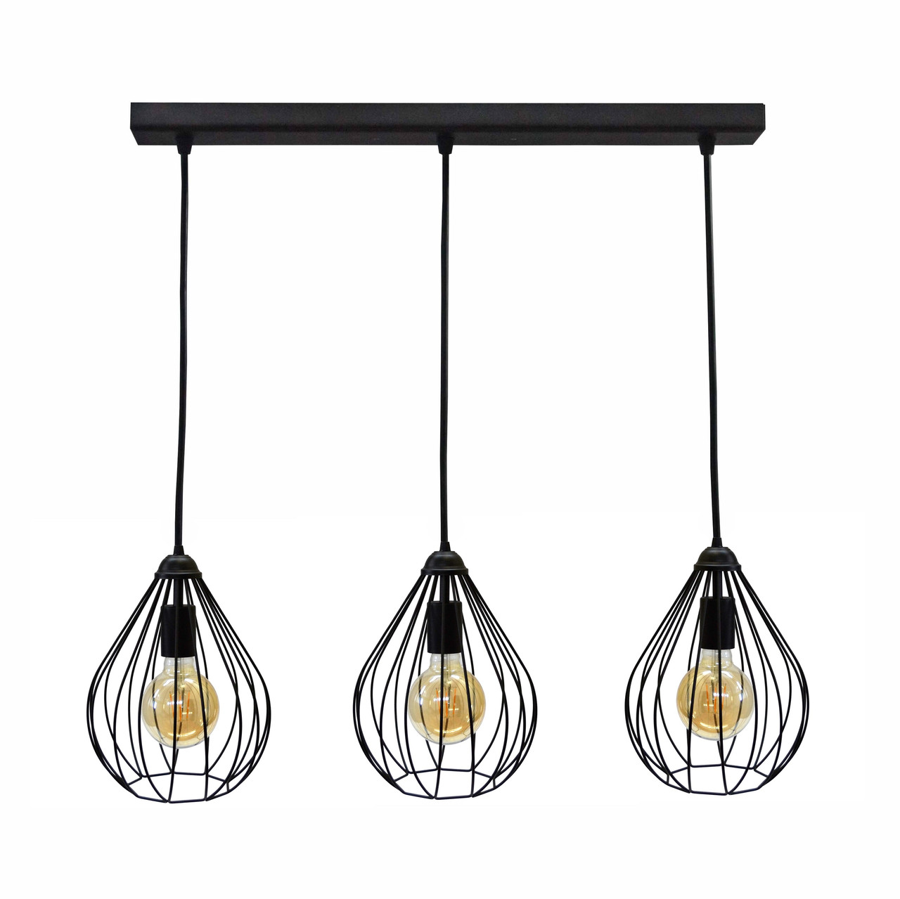 

Светильник подвесной в стиле лофт на три лампы Капля NL 2229-3 MSK Electric