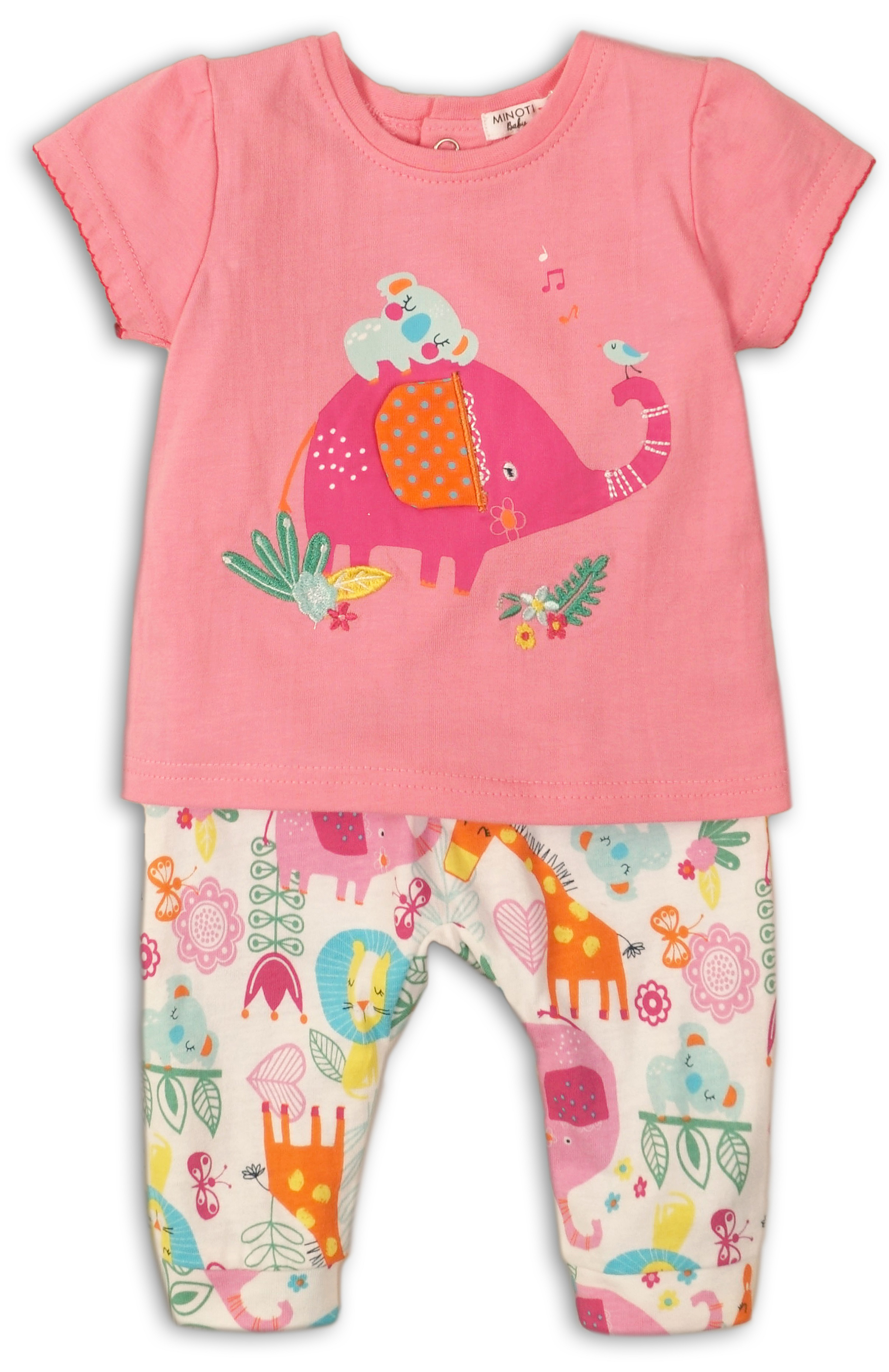 

Комплект (футболка + брюки) Minoti Lullaby 2 12711 62-68 см Разноцветный