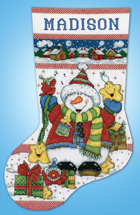 

Набір для вишивання хрестиком "Snowman Fun//Веселий сніговик" Design Works dw5974