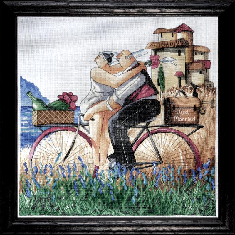 

Набір для вишивання хрестиком "Just Married//Молодята" Design Works dw2747