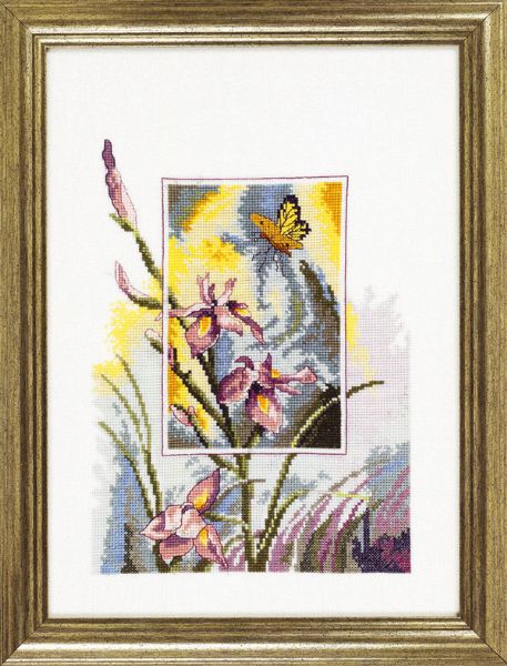 

Набір для вишивання "Ірис і метелик (Iris w/butterfly)" Permin 12-3196