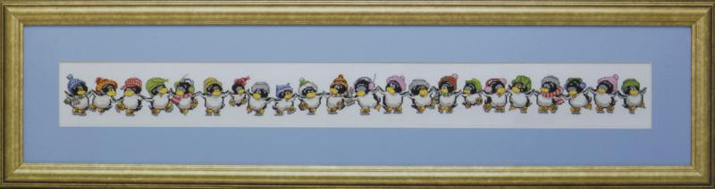 

Набір для вишивання хрестиком "Skating Penguins//Пінгвини на ковзанах" Design Works dw1062