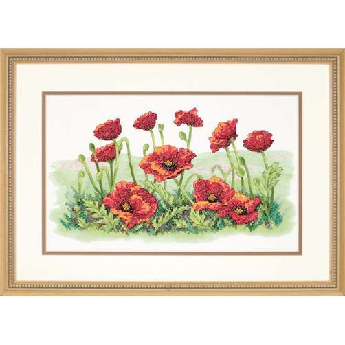 

Набір для вишивання хрестиком "Поле маків//Field of Poppies" DIMENSIONS 03237
