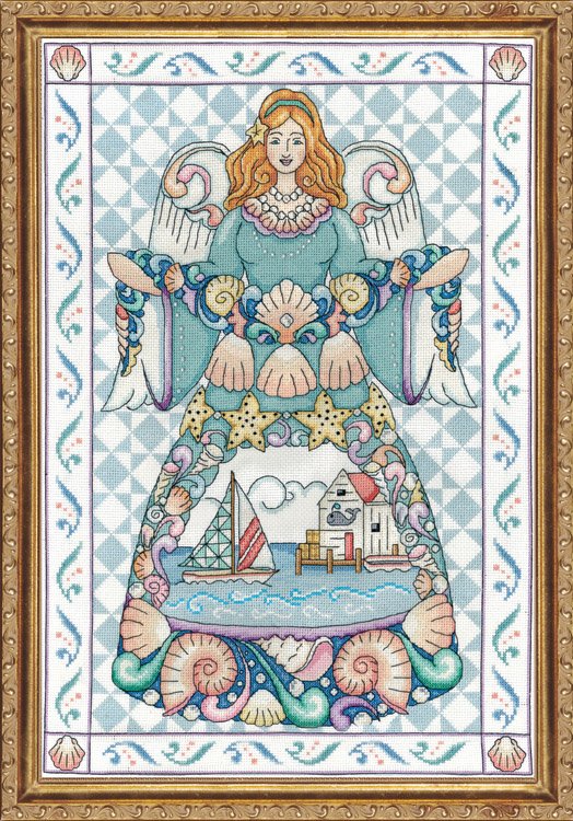 

Набір для вишивання хрестиком "Seashell Angel//Морський Ангел" Design Works dw2861