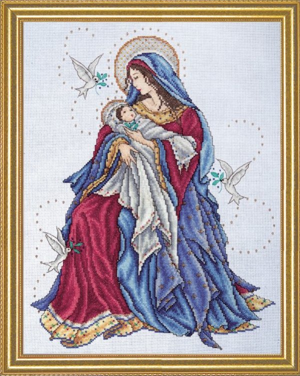 

Набір для вишивання хрестиком "Madonna and Child//Мадонна з немовлям" Design Works dw2765