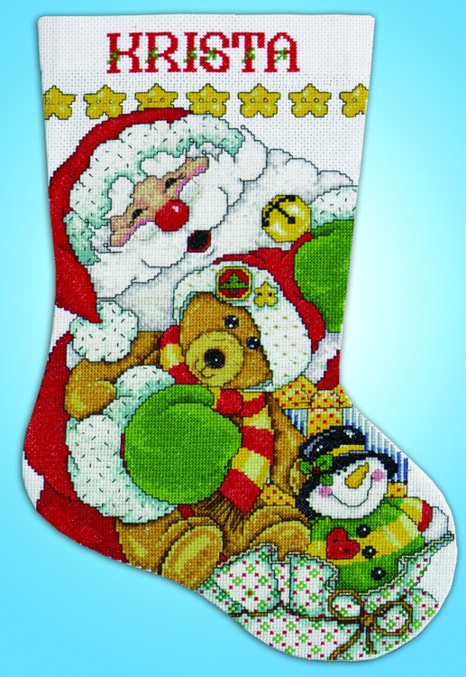 

Набір для вишивання хрестиком "Santa 2//Санта" Design Works dw5414