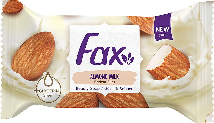 Туалетное мыло "Миндальное молочко" - Fax Almond Milk Beauty Soap 60g ...