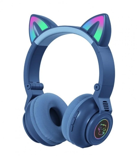Беспроводные Bluetooth наушники с кошачьими ушками STN26 Cat Ear LED