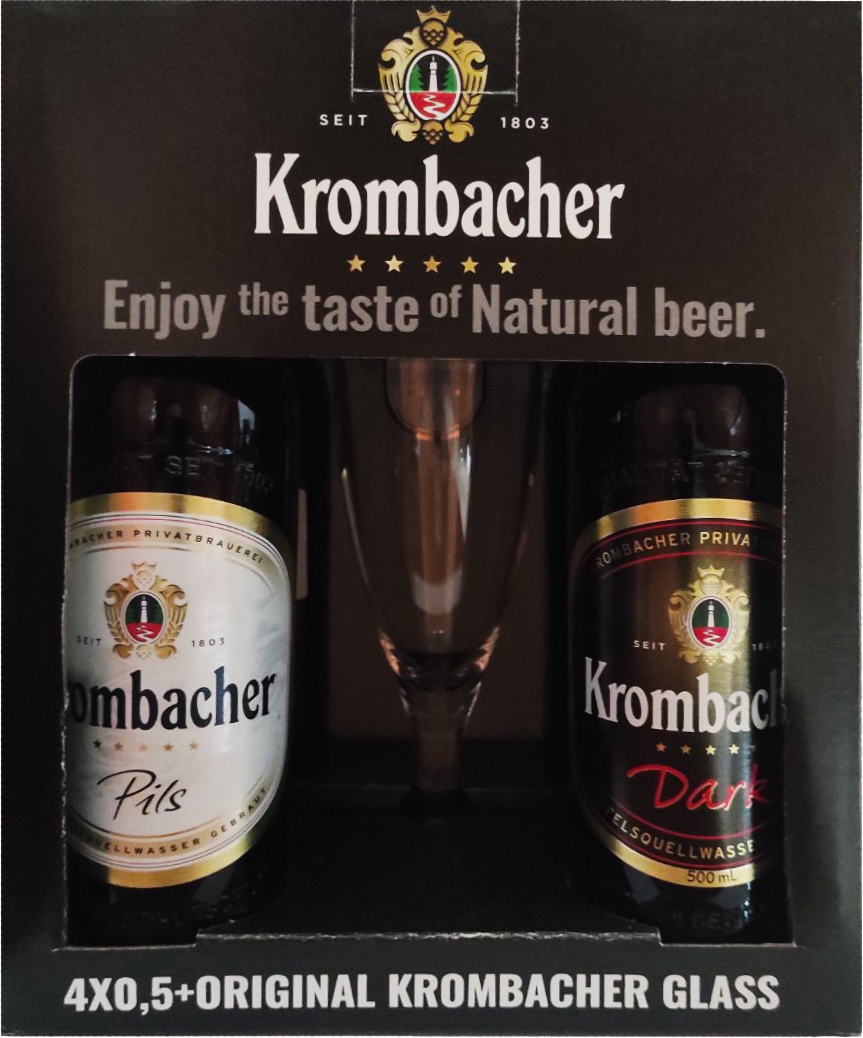 Набор пива Krombacher Pils светлое фильтрованное пастеризованное 4.8% 0 ...