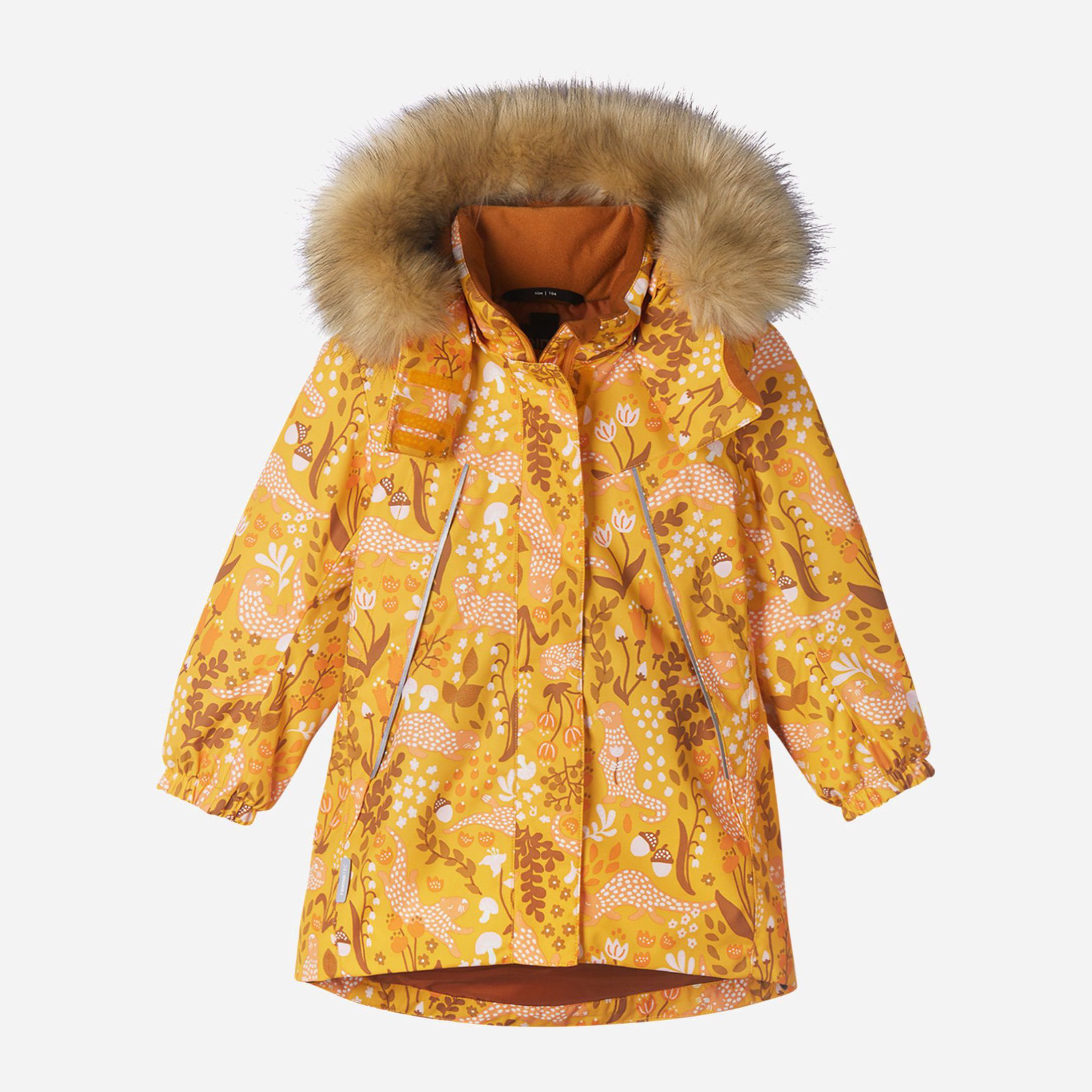 Акція на Дитяча зимова термо куртка для дівчинки Reima Muhvi 521642-2406 134 см від Rozetka