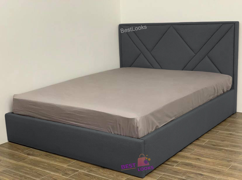 Кровать полуторная 120x190 Астра Mebel-Day с подъемным механизмом Велюр ...