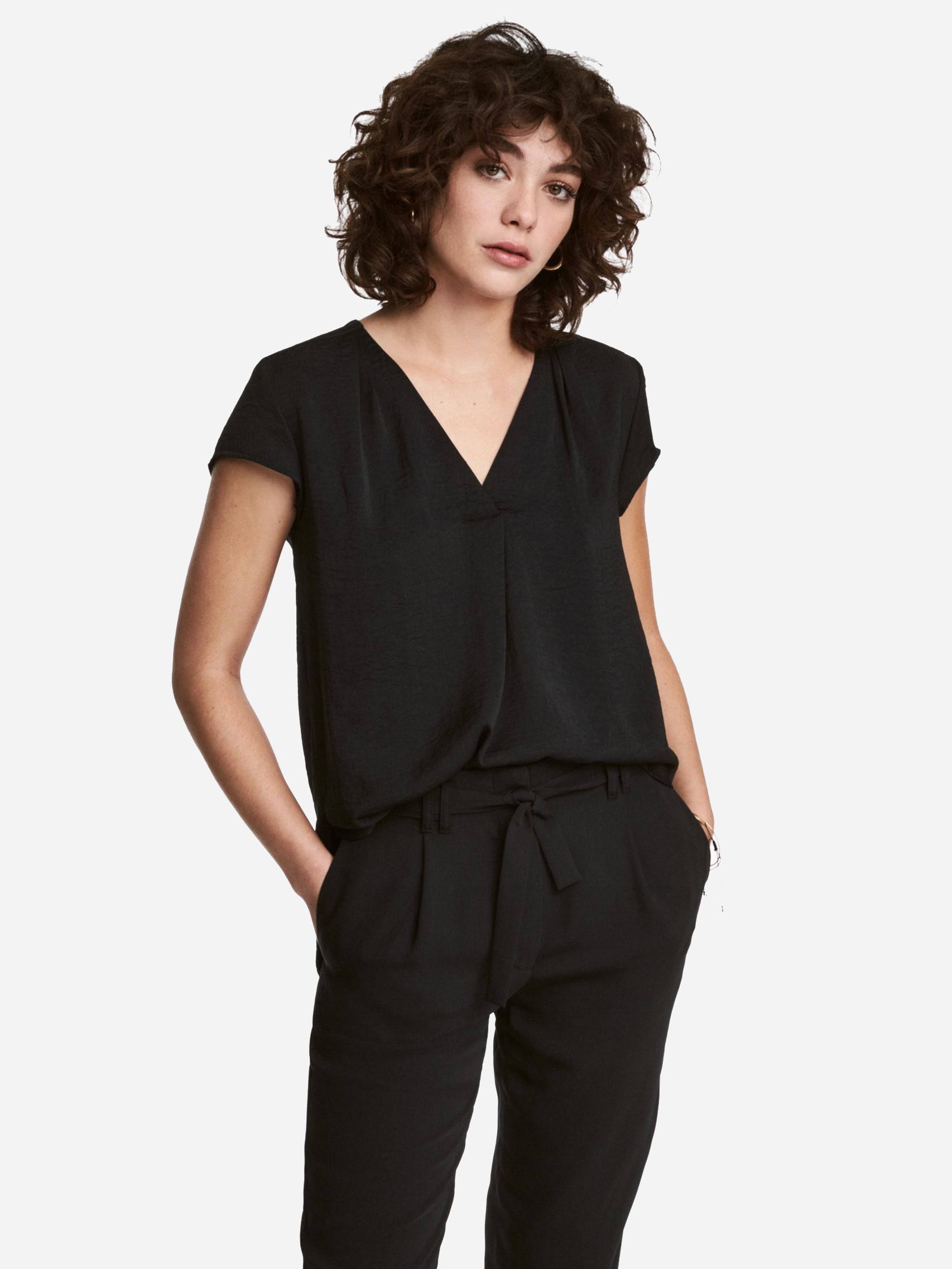 

Блузка H&M 04792055 32 Черная