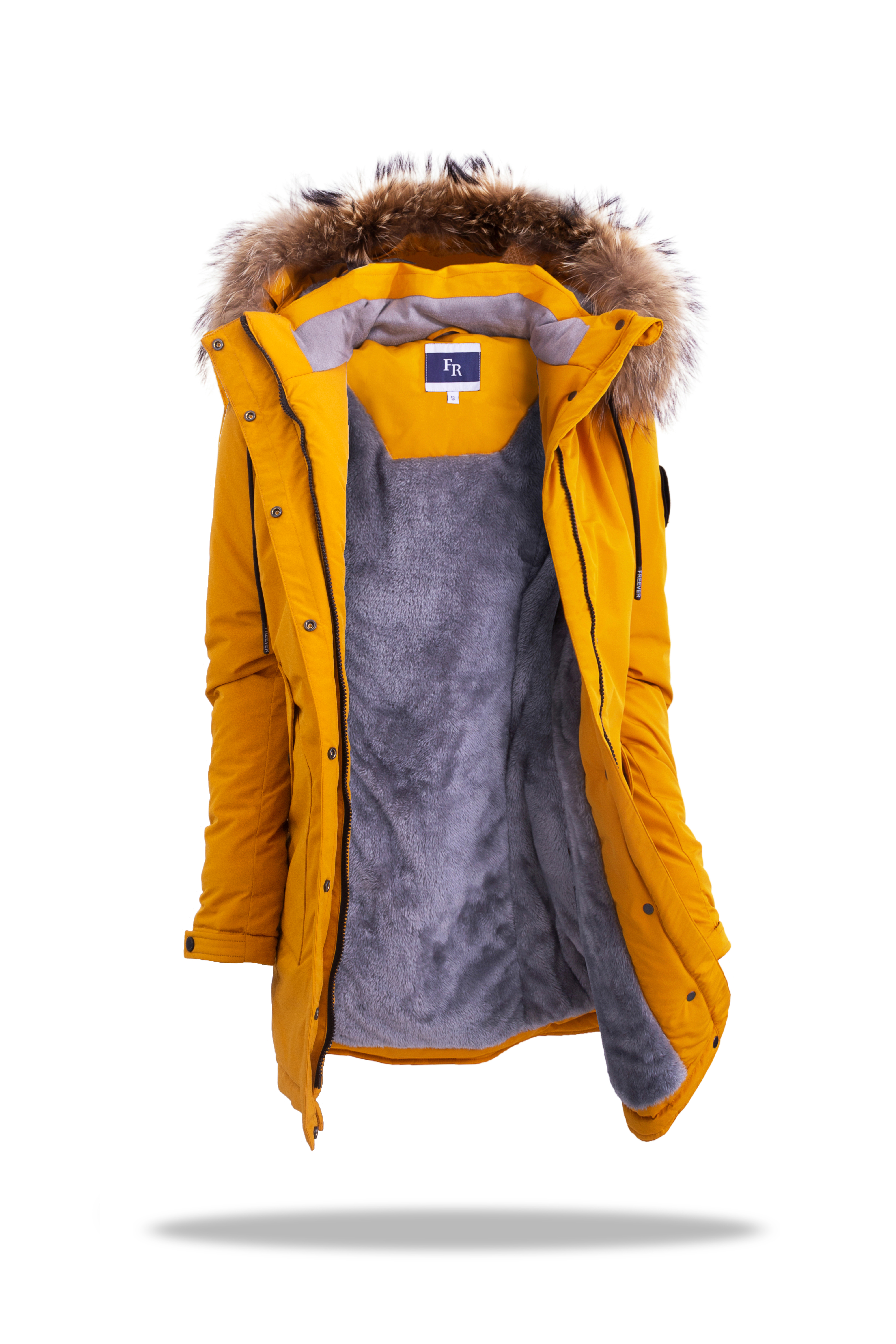 

Парка женская Freever SF 20504 горчичная 3XL