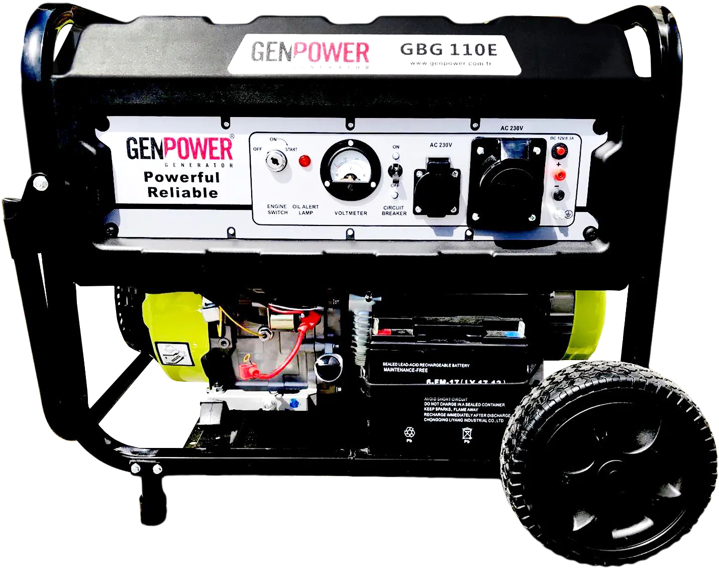 Генератор бензиновый Genpower 8.4 кВт со стартером и медной обмоткой ...