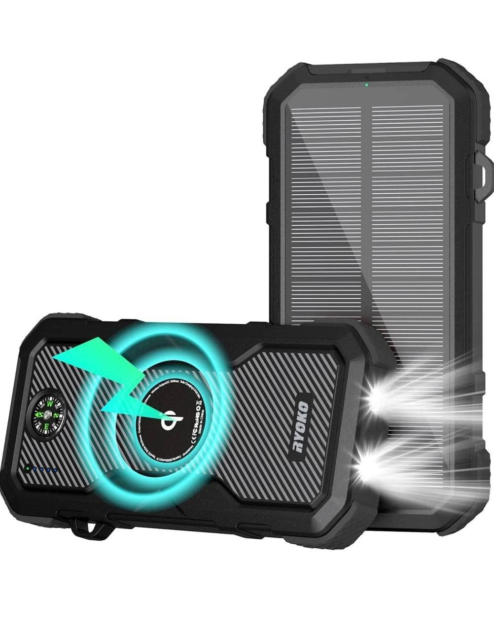 Сонячний зарядний пристрій , повербанк для телефону RYOKO Solar Charger ...
