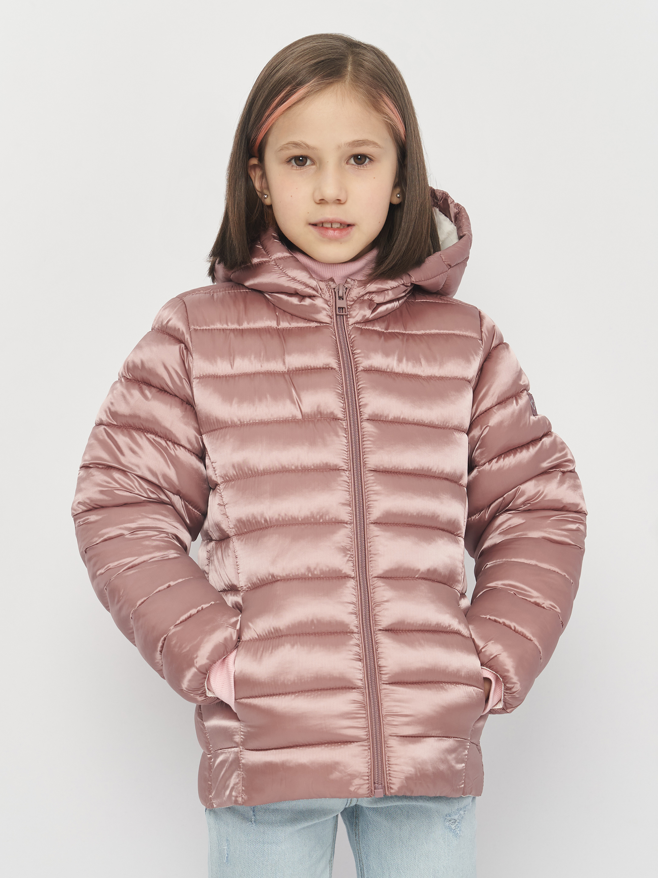 Акція на Дитяча демісезонна куртка для дівчинки Minoti 12COAT 11 37629JNR 104-110 см Бронзова від Rozetka