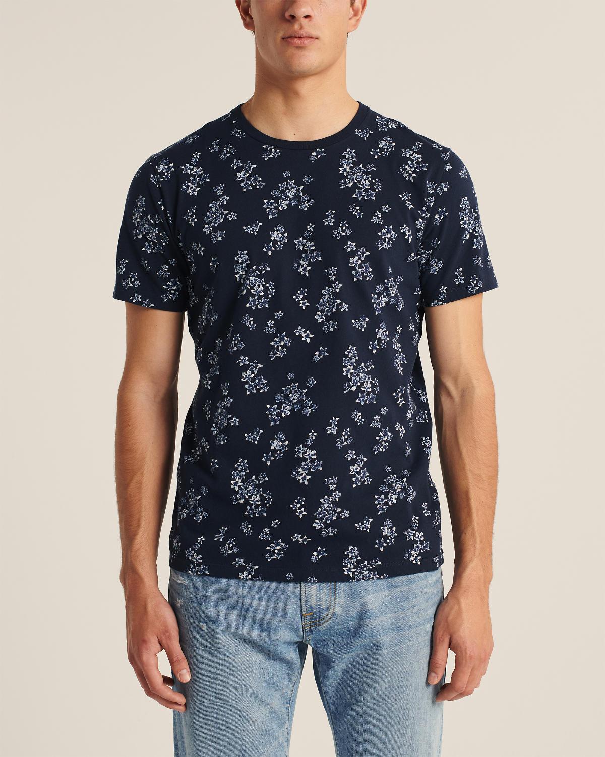 

Футболка Abercrombie & Fitch AF7343M  Темно-синий, Футболка Abercrombie & Fitch AF7343M M Темно-синий