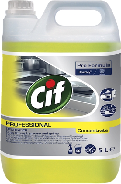 

Средство для чистки жира и пригара на кухне Cif Professional Концентрат 5 л