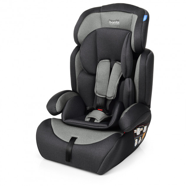 

Детское универсальное автокресло с бустером Bambi Silver Gray (9-36 кг) Серый