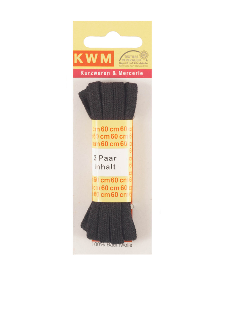 

Шнурки 60 см KWM черный