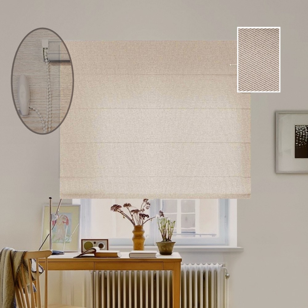 

Римская штора система Lux Coullise InHt Блэкаут Perfect 03 Бежевый 240х160 см