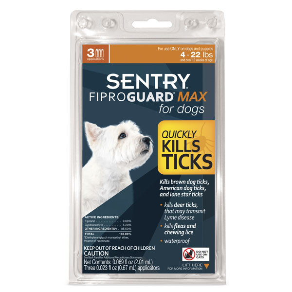 

Капли от блох, клещей и комаров ФИПРОГАРД МАКС (FiproGuard MAX) для собак 2-10 кг, 1 пипетка