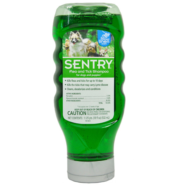 

Шампунь SENTRY Sundried Linen СОЛНЕЧНЫЙ ЛЕН СЕНТРИ от блох и клещей для собак, 532 мл