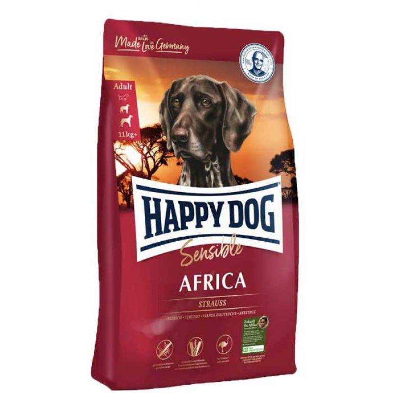 

Сухой корм HAPPY DOG SENSIBLE AFRICA для собак со страусом и картофелем, 12,5 кг