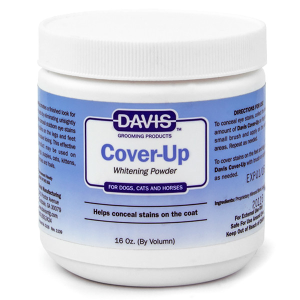 

Пудра Davis Cover-Up Whitening Powder маскирующая отбеливающая для собак и котов, 0,3 л