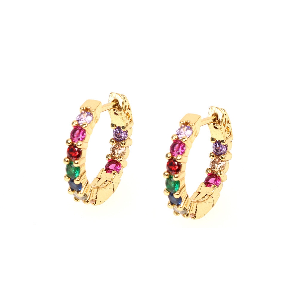 

Серьги колечки разноцветные Rainbow Mood (ka-739)