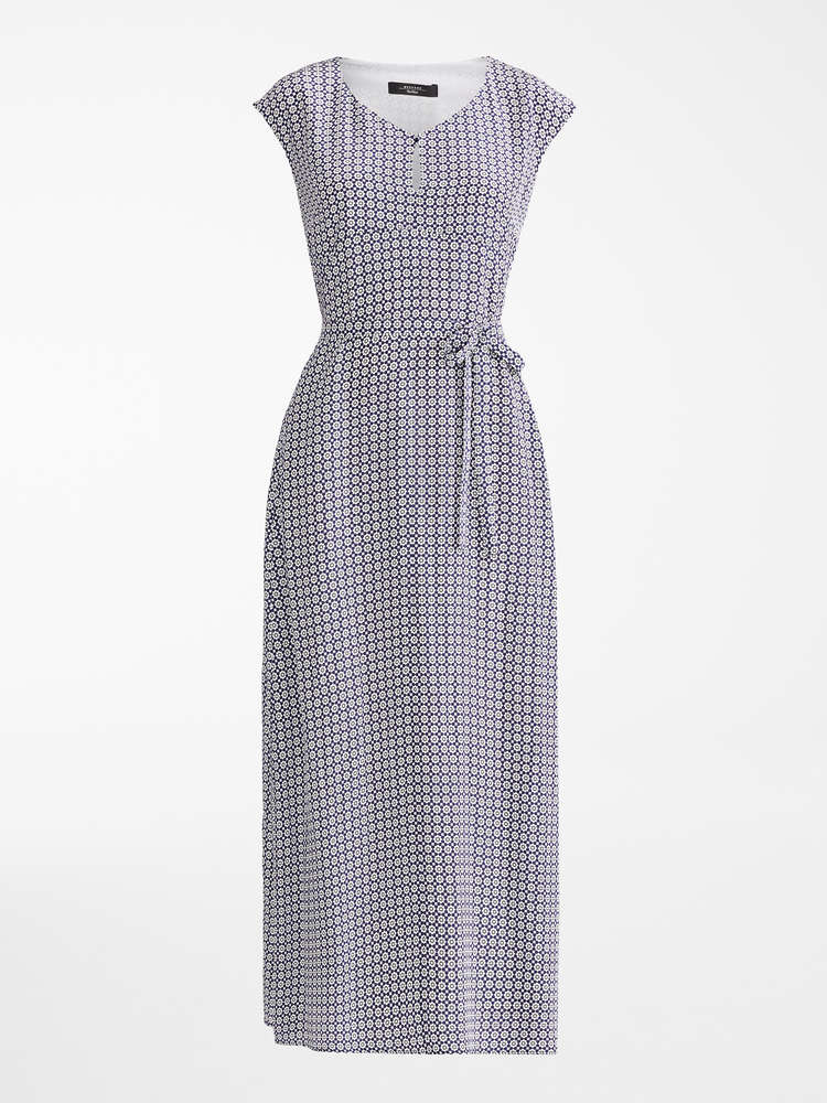 

Платье MaxMara 46 Белое с фиолетовым 52211991000